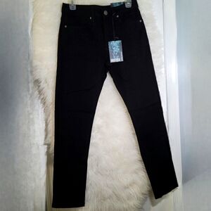 Mens Black Skinny Jeans Sz 29x30